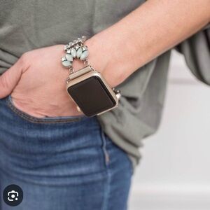 COPPER ROBIN Gatsby Antique Silver Apple Watch Band